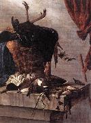 RUYSDAEL, Salomon van Still-Life with a Turkey af Spain oil painting reproduction
